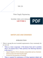 Lecture 2 Water Uses and Demand