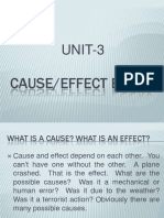 UNIT-3: Cause/Effect Essay