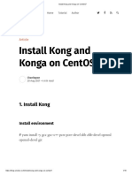 Install Kong and Konga On CentOS7