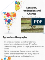 Location, Production and Change: Topic 1 A-Level Human Geography