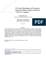 The Effects of Social Spending On Economic Activity: Empirical Evidence From A Panel of OECD Countries