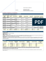 Student Financial Statement: Enrolment and Financial Details For The Semester