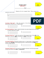 ANSWER SHEET English 6