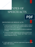 Types of Speech Acts