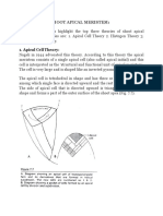 THEORIES OF SHOOT APICAL MERISTEM Notes