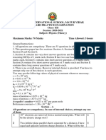 Physics XII Practice Paper