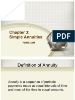 Simple Annuities: Fdnbusm