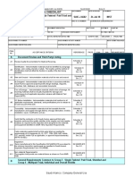 Saudi Aramco Inspection Checklist: Acceptance Criteria Reference Pass Fail N/A Re-Insp Date Item No