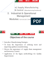 Demand, Supply and Manufacturing Planning and Control