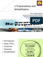 Disaster Preparedness and Rehabilitation: Dr. K. Suresh Kumar