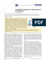 Constructing A Simple Distillation Apparatus To Purify Seawater: A High School Chemistry Experiment