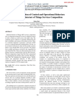 Formal Verification of Control and Operational Behaviors in Industrial Internet of Things Services Composition