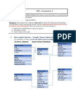 Lab - 2 SQL - Assignment - 2: Section1 - Mayank Smart Vehicle Database