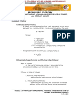 Topic 2-Continuous Compounding, Nominal and Effective Rate of Itenrest