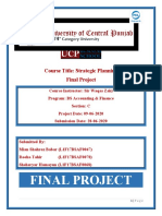 Course Title: Strategic Planning Final Project