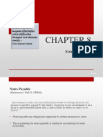 Chapter 8 Financial Liability - Notes Payable