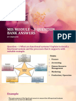 Mis Module - 3 QB Answers