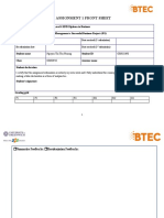 Assignment 1 Front Sheet