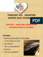 Theology 101: Salvation History (Old Testament) : Chapter I: Basic Bible Orientation (Introduction To The Bible)