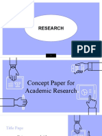 Concept Paper For Academic Research