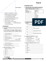 Unit 2 Test B: Listening Language Focus