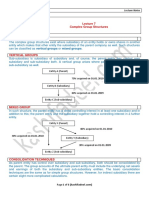 Consolidation Notes Complex Group Structures