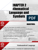 Mathematical Language and Symbols