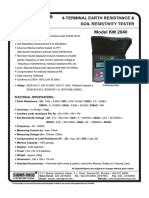 Model KM 2040: 4-Terminal Earth Resistance & Soil Resistivity Tester