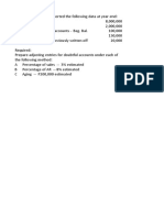 Practice 2 - Estimation of Doubtful Accounts