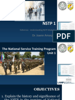 Unit 1 Input 1 Overview Introduction of NSTP