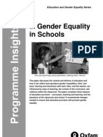 Gender Equality in Schools