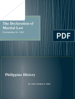 The Declaration of Martial Law: Proclamation No. 1081