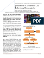 Design and Implementation of Autonomous Line Follower Robot Using Microcontroller