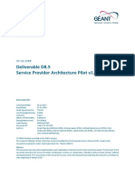 Deliverable D8.5 Service Provider Architecture Pilot v1.0