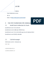 1. Phần Mềm Cài Đặt: 2.1. Install Oracle Goldengate For Oracle