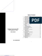 Intelligent True On-Line UPS For Corporate & IT User User Manual