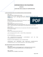 Lesson 1-Preliminaries-Nature and Classes of Corporations