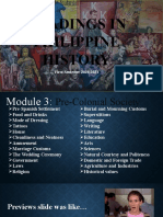 Readings in Philippine History: Course Title