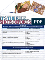 2011-12 School Immunization Requirements Flyer