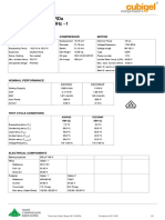 Technical Data Sheet Gpy16Rda 115V 60Hz 1 R134A: Compressor Model Voltage Refrigerant