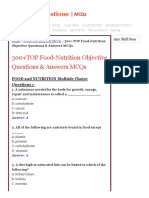 300+TOP Food-Nutrition Objective Questions & Answers MCQs