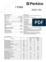 Technical Data: 400 Series 403D-15G