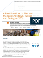 4 Best Practices To Plan and Manage Shutdown, Turnaround and Outages (STO) - Software For Shutdown Turnaround and Outage I Cleopatra Enterprise