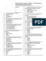 Stenographer and Secretarial Assistant - Semester 1 Module 1 - Fundamentals of Shorthand and Computer Hardware