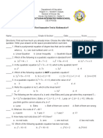 Math 9 1st Summative Test Final