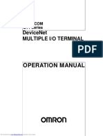 Operation Manual: Devicenet Multiple I/O Terminal