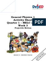 GenPhysics1 - Q1MELC22-23W4 Projectile Motion