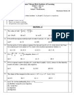 Mathematics Question Paper