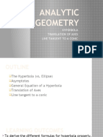 Analytic Geometry: Hyperbola Translation of Axes Line Tangent To A Conic