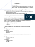 Problem Set #1 Fluid Properties